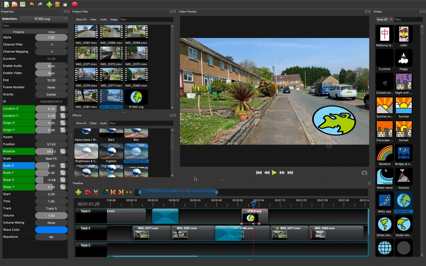 openshot video editor